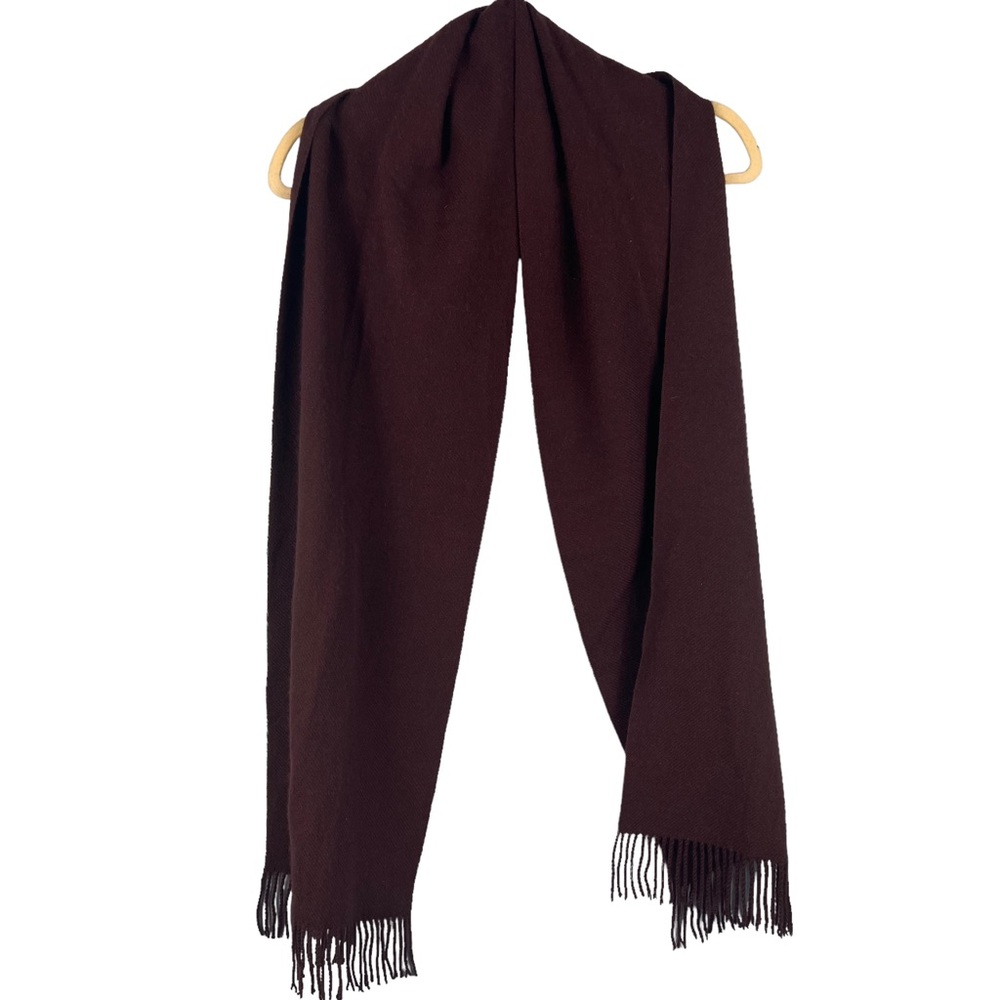 Banana Republic Cashmere and Silk Scarf Plum Purple Soft Cozy Casual Knit